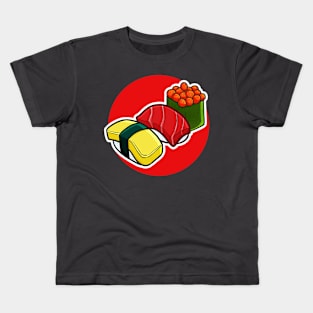 Three Type Yummy Sushi Kids T-Shirt